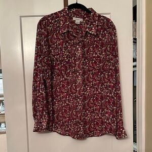 Liz Claiborne Mosaic Pattern Shirt - Multicolor